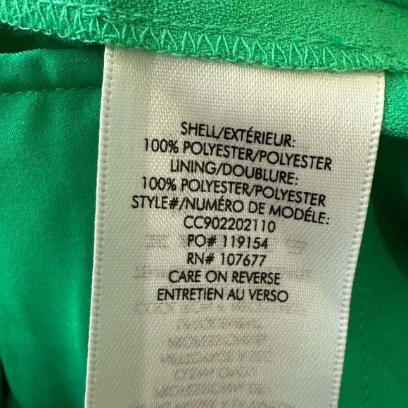 NWT Alice + Olivia Vibrant Green Cropped Pants - Picture 7 of 9